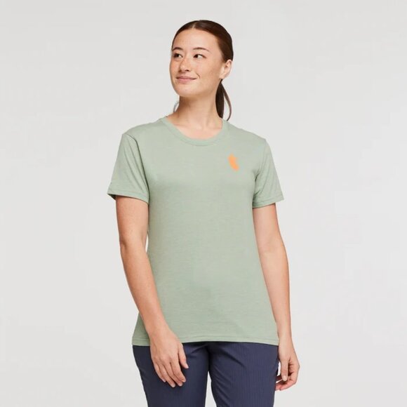 NEW Cotopaxi Happy Day Organic T-Shirt - Women's M NWT Silver Leaf Green - Picture 2 of 10